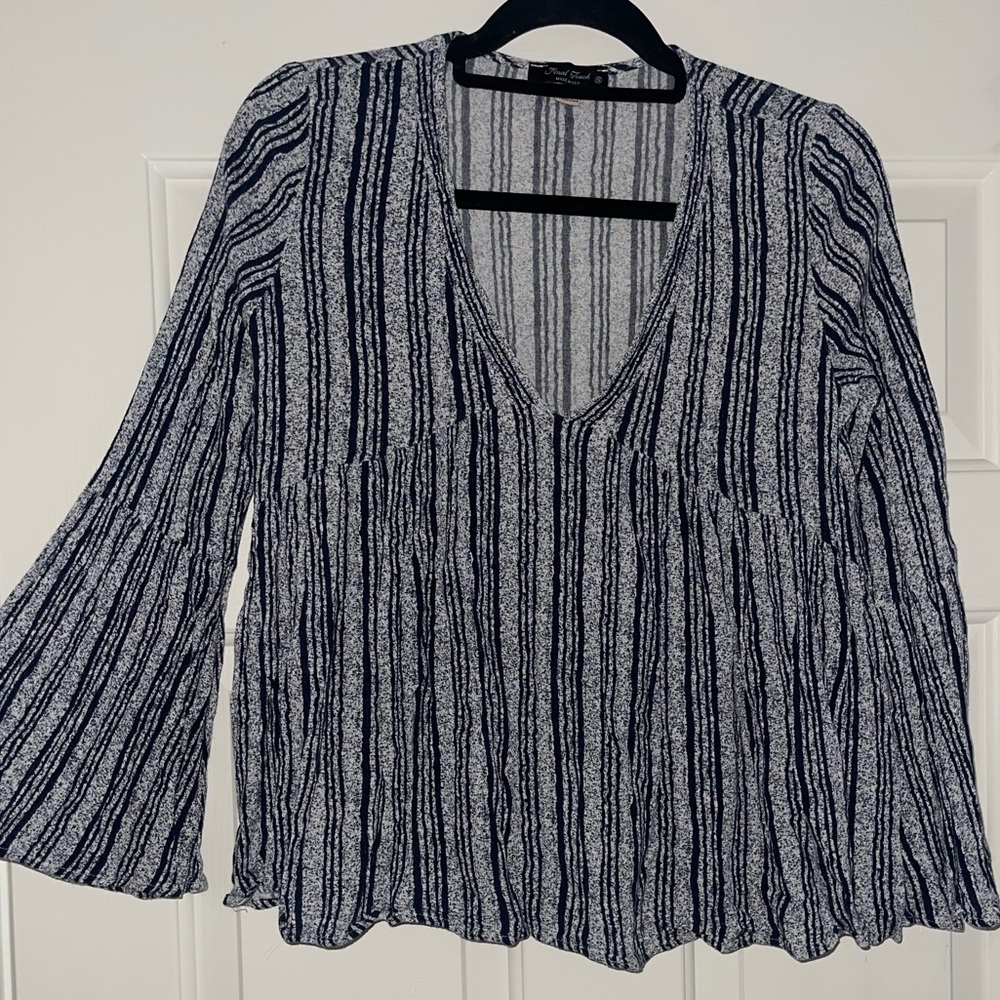 Final Touch blue Flowy Shirt
